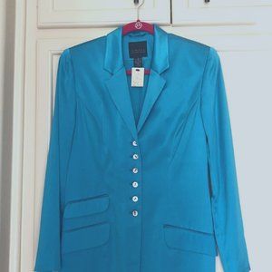 Satin Turquois Jacket 90's style